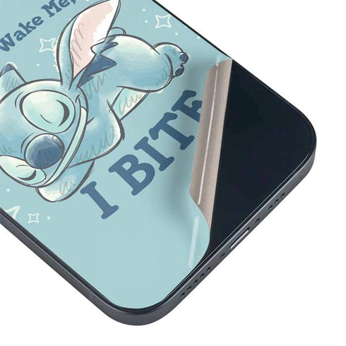 Disney Lilo and Stitch Dont Wake Me I Bite iPhone 14 Plus Skin